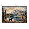 Stupell Industries Mountain Bear Viewpoint Framed Giclee, design by Petal Prints Design